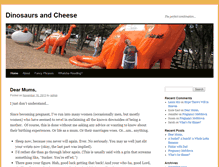 Tablet Screenshot of dinosaurs-and-cheese.com